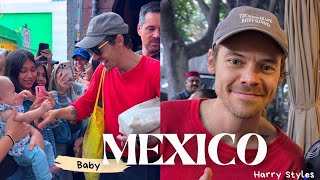 Harry Styles Playing With A Baby In Mexico City August 9