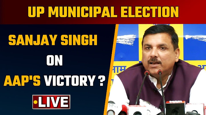 AAP leader Sanjay Singh Live on UP Municipal Election Result 2023 | Nagar Nigam News | Oneindia News