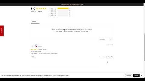 How to change the default Stamped.io review confirmation