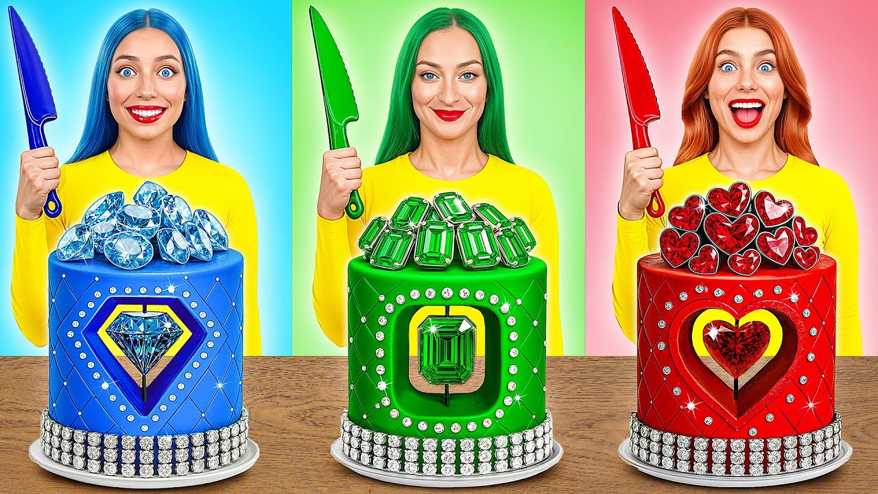 Девушка Изумруд, Рубин и Бриллиант | Кулинарный Челлендж от Multi DO Smile