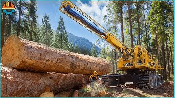 100 Dangerous Fastest Chainsaw Cutting Tree Machine Working At Another Level