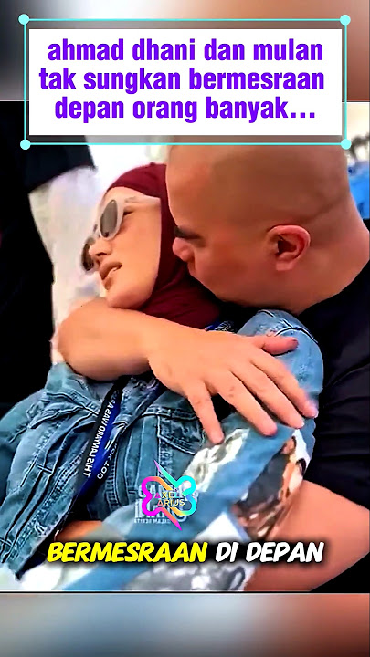 dhani peluk c1um mulan jameela depan umum
