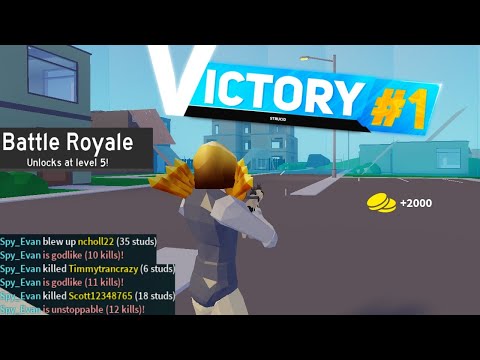 First Win On Roblox Strucid Battle Royale How To Play