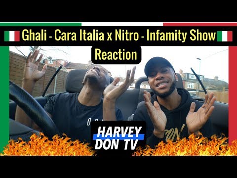Ghali - Cara Italia x Nitro - Infamity Show Reaction Harvey Don TV @raymanbeats