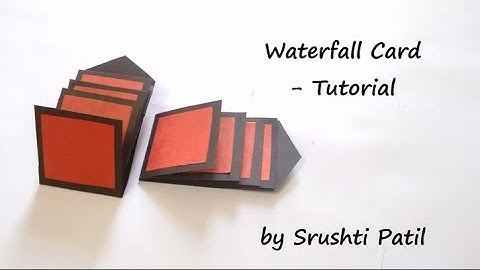 How to make - Waterfall Card Tutorial | by Srushti Patil
