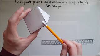 L1.25.2. Functional Skills Maths Level 1: Interpret plans and elevations of simple 3-D shapes