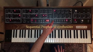 PROPHET-10 REV4 Synthesizer - Sound Demo - Vintage old school custom patches, Sequential reissue