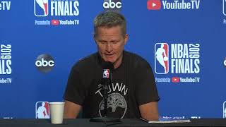 Steve Kerr Addresses Handling of Kevin Durant Injury l 2019 NBA Finals