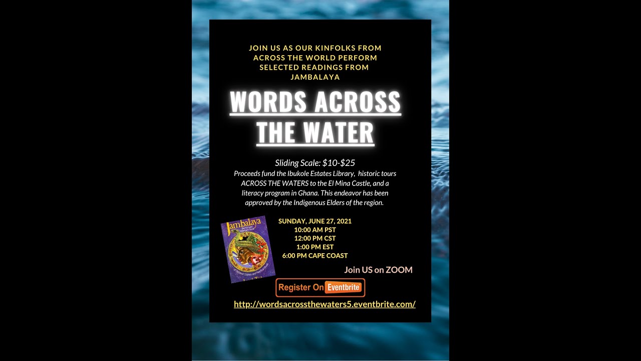 Words Across The Water Event June 27th- Register with link in the description!