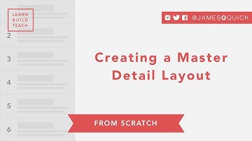 Master Detail Layout From Scratch