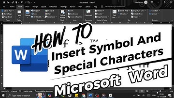 How To Insert Symbol And Special Characters In Microsoft Word