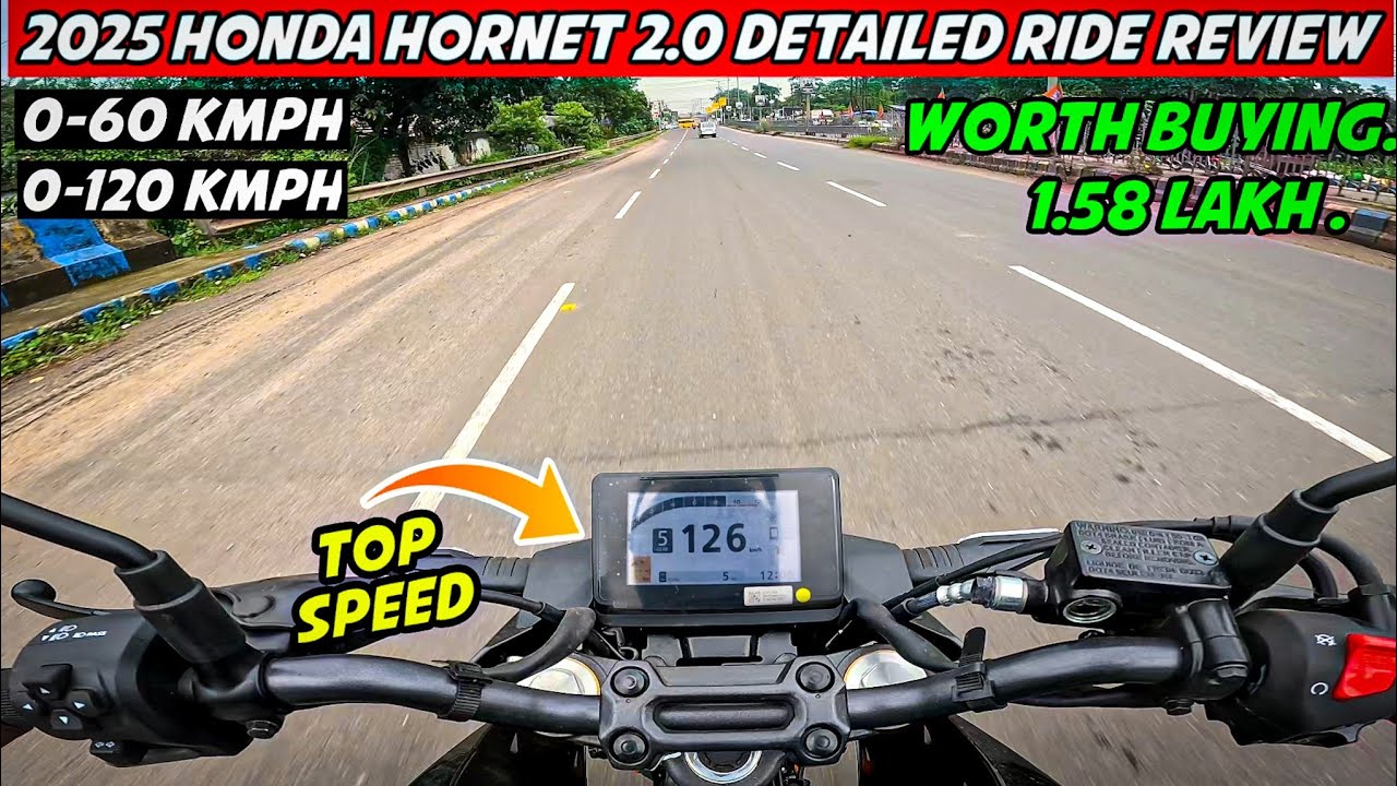 2025 Honda Hornet 2.0 Ride Review|| Top speed🔥- Worth Buying in 2025 ..?