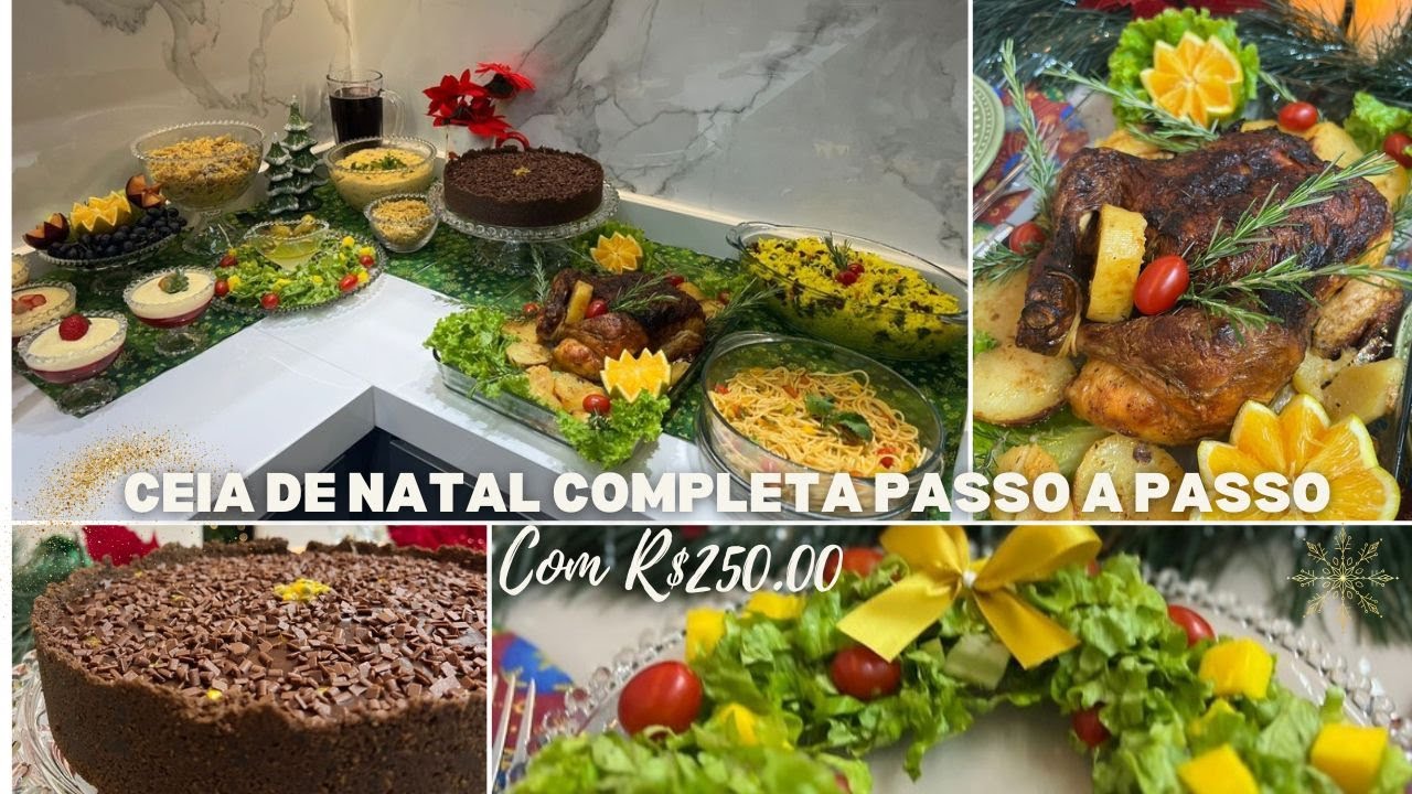 CEIA DE NATAL COMPLETA - CARDÁPIO ECONÔMICO COMPLETO - CEIA DE NATAL 2024