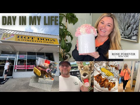 SPEND THE DAY WITH US! SHOPPING, NEW LUNCH SPOT + ROSE FOREVER NY BOUQUET | vlog #215