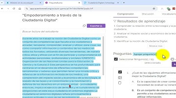 Question Well cuestionarios instantáneos con IA Para CREA (A partir de Texto)