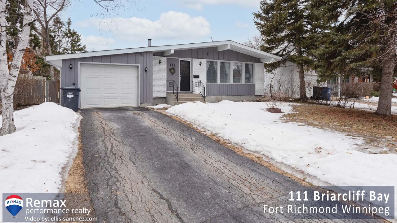 House for sale at 111 Briarcliff Bay in Fort Richmond Winnipeg YouTube