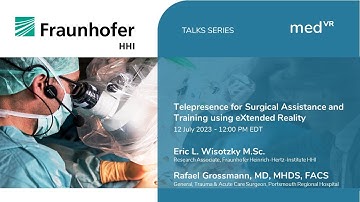 Telepresence for Surgical Assistance and Training using eXtended Reality