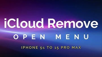 Apple Id Remove iCloud Unlock [5s To 15 Pro Max] Complete Guide (Open Menu FMI-OFF) All iOS Support