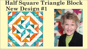 Half Square Triangle Quilt Blocks - New Design - Block #1