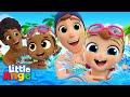 Let's Get Ready For Swimming Lessons | Little Angel Kids Songs & Nursery Rhymes