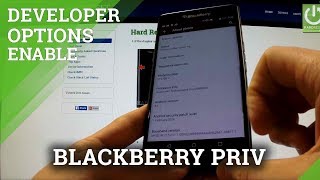 Developer Options BLACKBERRY Priv - how to enter developer mode