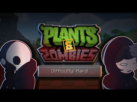 HARD DIFFICULTY on PVZ RAIDS is the BIGGEST mistake... | Minecraft Plants VS Zombies Mod |