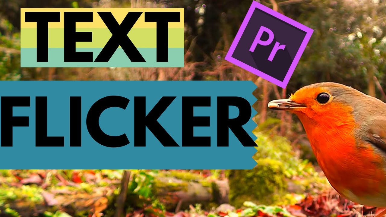 How to Create Flicker Transition Effect for Text in Adobe Premiere pro Tutorial YouTube