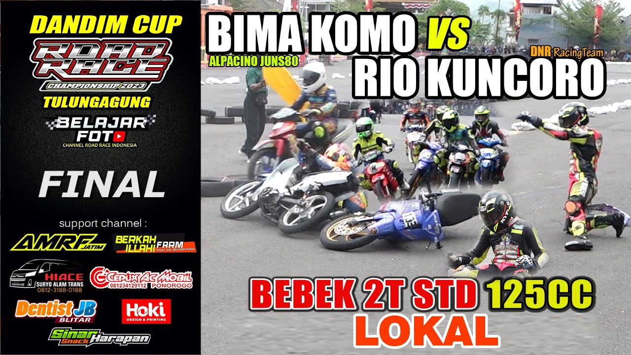[RoadRace2023] CRASH ROAD RACE MOST WHEN WARMING TULUNGAGUNG INDONESIA #roadrace