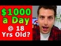 How To Make $1000 a Day Online At 18 Years Old w/ YouTube Video Formula