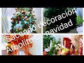 sacando decoración de navidad 🎄 poniendo el arbolito con algunas manualidades.