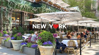 [4K]🇺🇸 Midtown Manhattan Spring Walk :🌸🌹5th Avenue Blooms, Bryant Park, Times Square / May. 2024