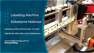 Etiketleme Makinesi | Dakikada 400 adet etiketleme | Kendinden yapışkanlı etiket Etiketleme Sistemi