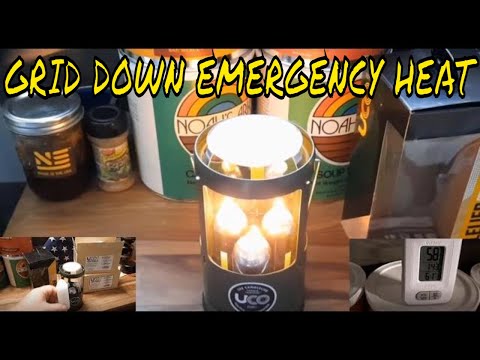 EMERGENCY HEAT - UCO CANDLELIER - HEAT A 120 SQUARE FOOT SPACE IN BELOW  FREEZING TEMPERATURES 