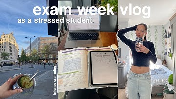 realistic exam week vlog as a stressed student🎧 cramming, productivity and coffee;)
