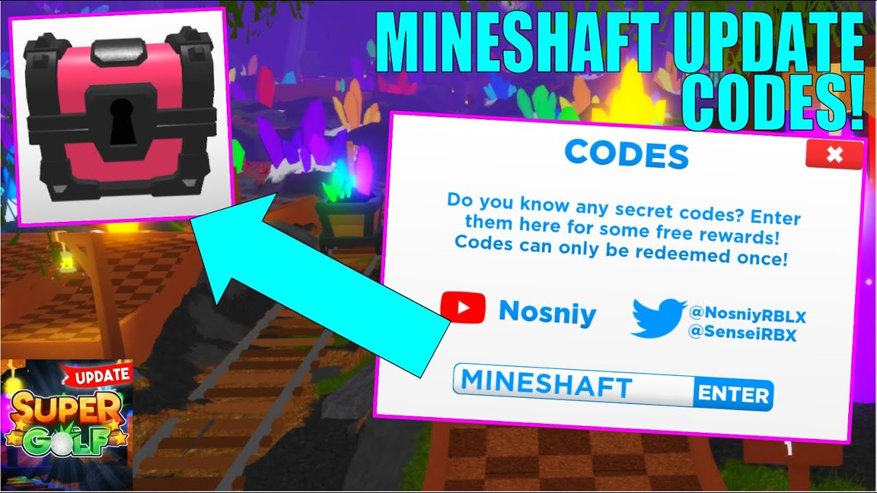 new-mineshaft-update-codes-in-super-golf-new-map-roblox-youtube