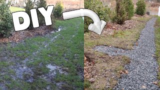 DIY French Drain for our Garden
