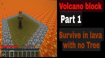 Volcano Block #1 - Survive in Lava with 0 Trees - Minecraft Java in Hindi | HP gamer zone #minecraft