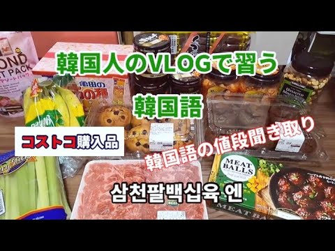 韓国語聞き取り 韓国語でコストコ購入品を紹介 韓国人のvlogで習う韓国語 韓国語単語 日常会話 Youtube