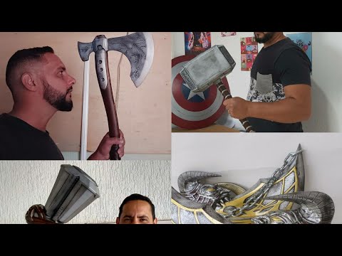 Materiais para fazer uma blade of chaos espada god of war 