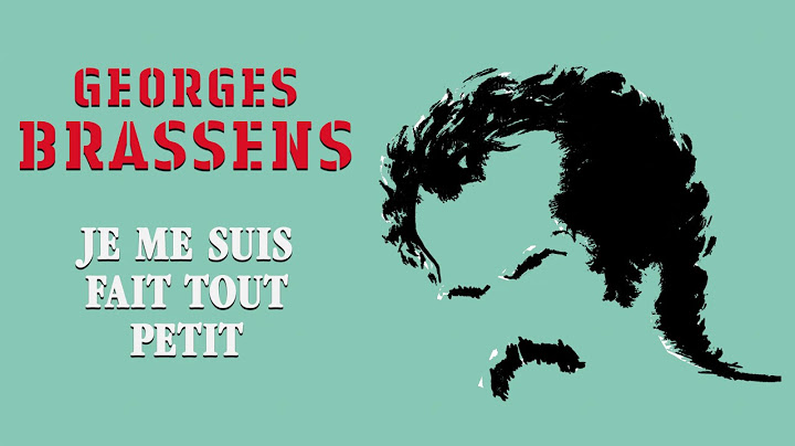 Georges Brassens - Je me suis fait tout petit (Audio Officiel)