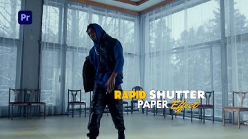 FREE PROJECT FILE | How to create a rapid shutter paper effect in 2025#trending