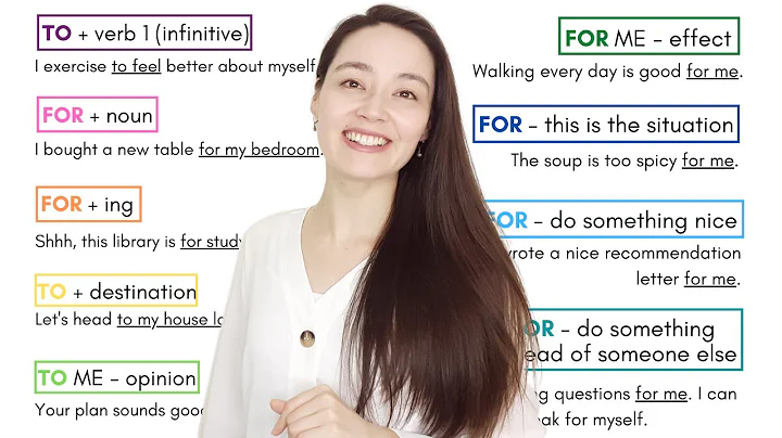 TO or FOR? TO ME or FOR ME? - English prepositions