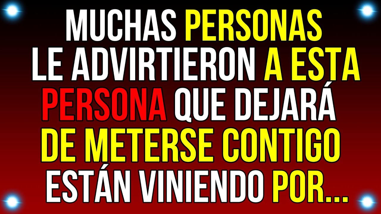 MUCHAS PERSONAS le advirtió a esta PERSONAS que DEJARA de meterse contigo..| Mensaje de Dios | #god
