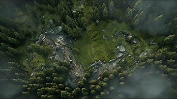 Animated Map: Misty Forest (no grid)