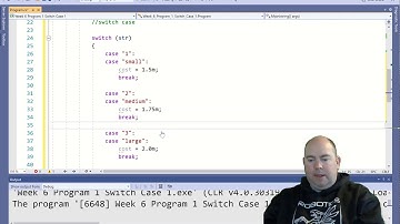 ERT207 Week 6 Program 3 Switch Case Coffee