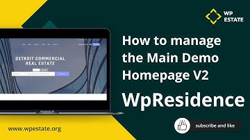 How to manage the Main Demo Homepage V2 ( Elementor)
