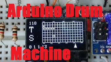 Arduino Drum Sequencer: 8 tracks, 16 steps per measure, 8 measures per pattern
