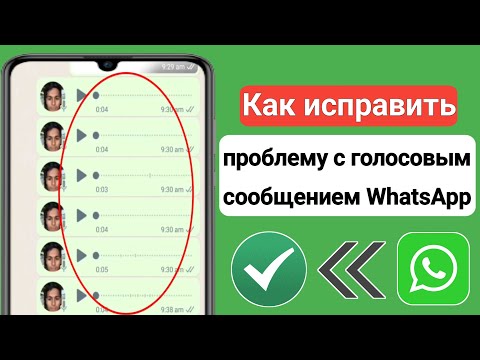 Видео: Как исправить проблему с голосовым сообщением в WhatsApp (2023) |