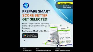 Learn Smart. Rank Higher. Get Selected! #civilengineering #mpscmes #sscje #rrbje #gatecivil