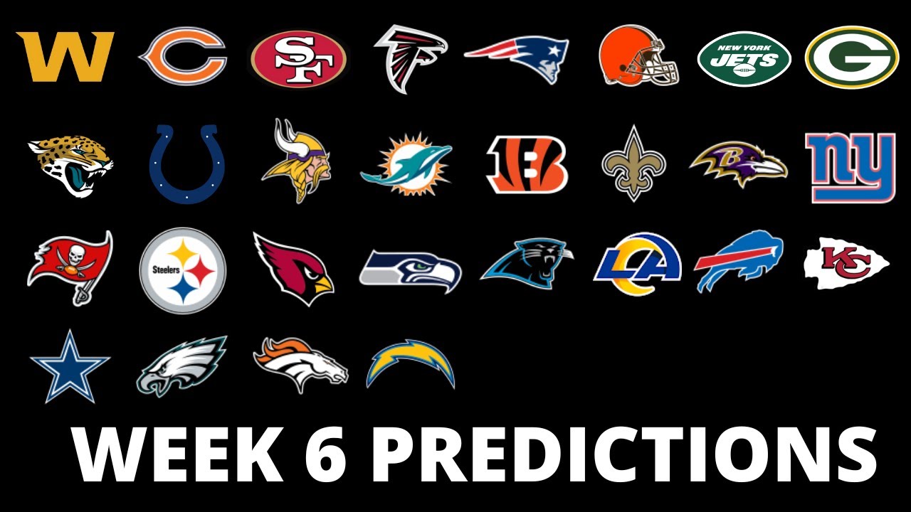 2022 WEEK 6 NFL PREDICTIONS YouTube